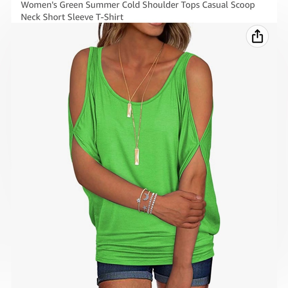 Open Shoulder Top - Picture 1 of 6